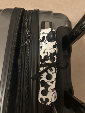 Black & White Cartoon Handle Wrap with Tie